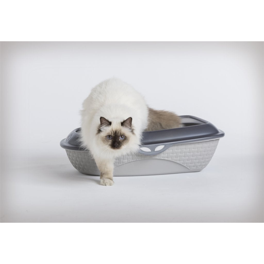 Bama Pet Sabbia Katzentoilette 59,5 x 40,3 x 17,9 cm grau