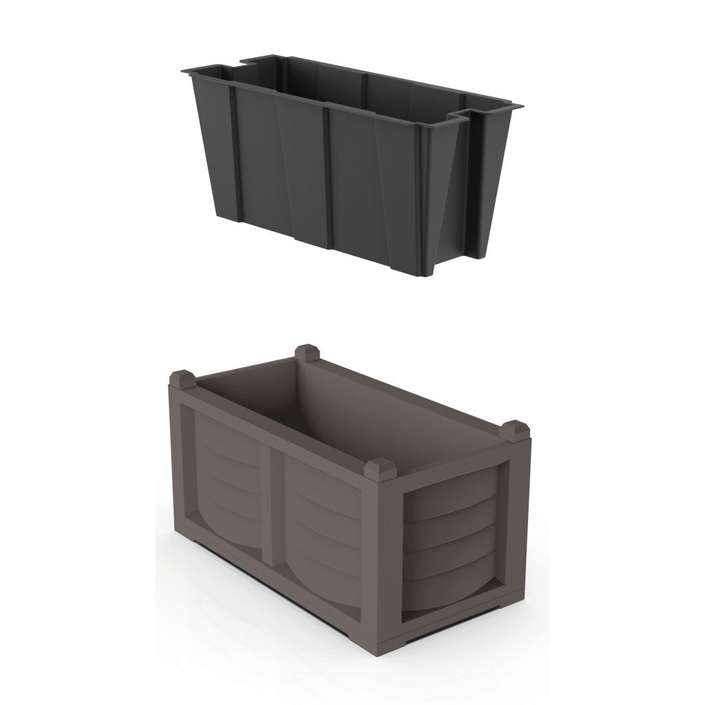 Bama Kit Arredo Pflanzgefäß 80x42,5x42 cm taupe