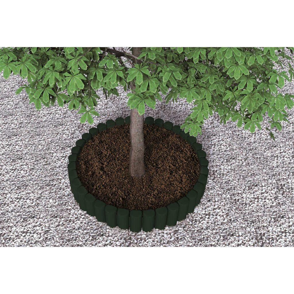 Bama Garden Modular Edge Holzimitat 38,5x15 cm 6 Stück grün