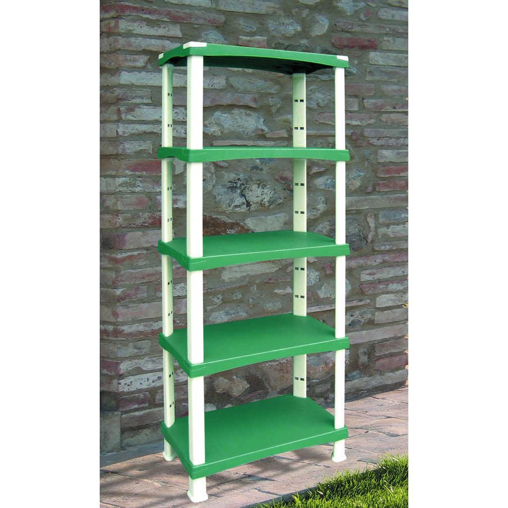Bama Futuro Aufbewahrungssystem 5 Regale 80x40x174 cm grün