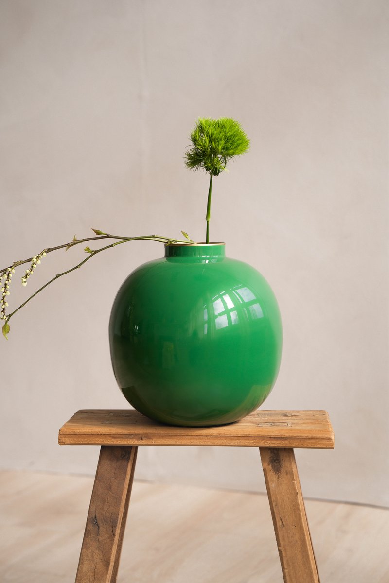 Pip studio - vaas - groen - ijzer - 23x23cm
