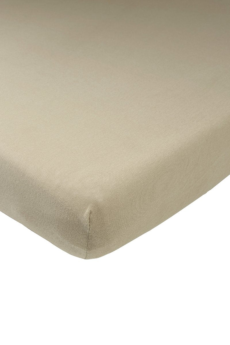Meyco Baby Uni Spannbettlaken für Kinderbett – Taupe – 60 x 120 cm