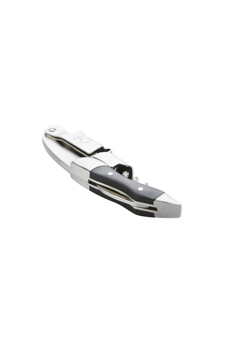Point-Virgule-Korkenzieher – Kellnermesser – Prestige – schwarzes Holz