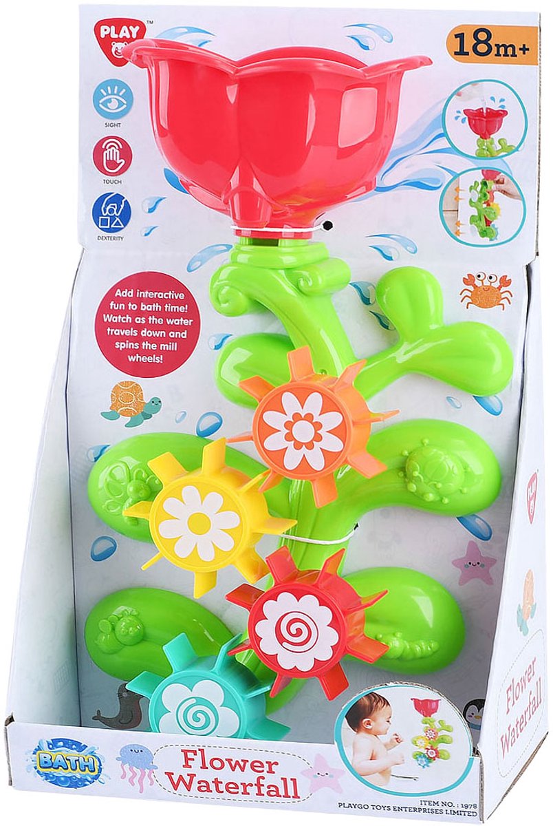 Playgo Badespielzeug Blumenwassermühle