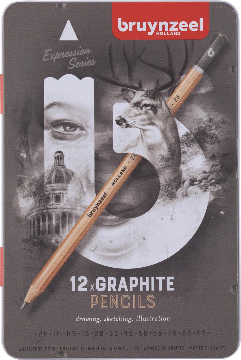 Bruynzeel Expression Graphitstifte Dose 12