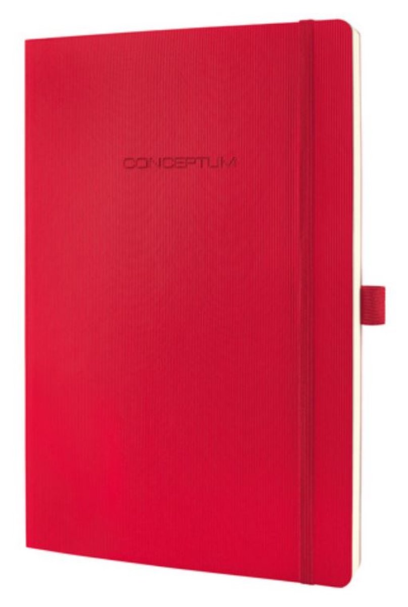 Sigel Notizbuch – Conceptum Pure – A4 – Softcover – Rot – 194 Seiten – 80 Gramm – liniert – SI-CO315