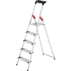 Hailo 8040-515 L80 ComfortLine Alu-Haushaltstreppe Hailo 5 Stufen