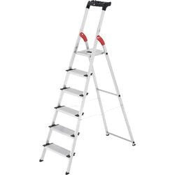 Hailo 8040-615 L80 ComfortLine Alu-Haushaltstreppe Hailo 6 Stufen
