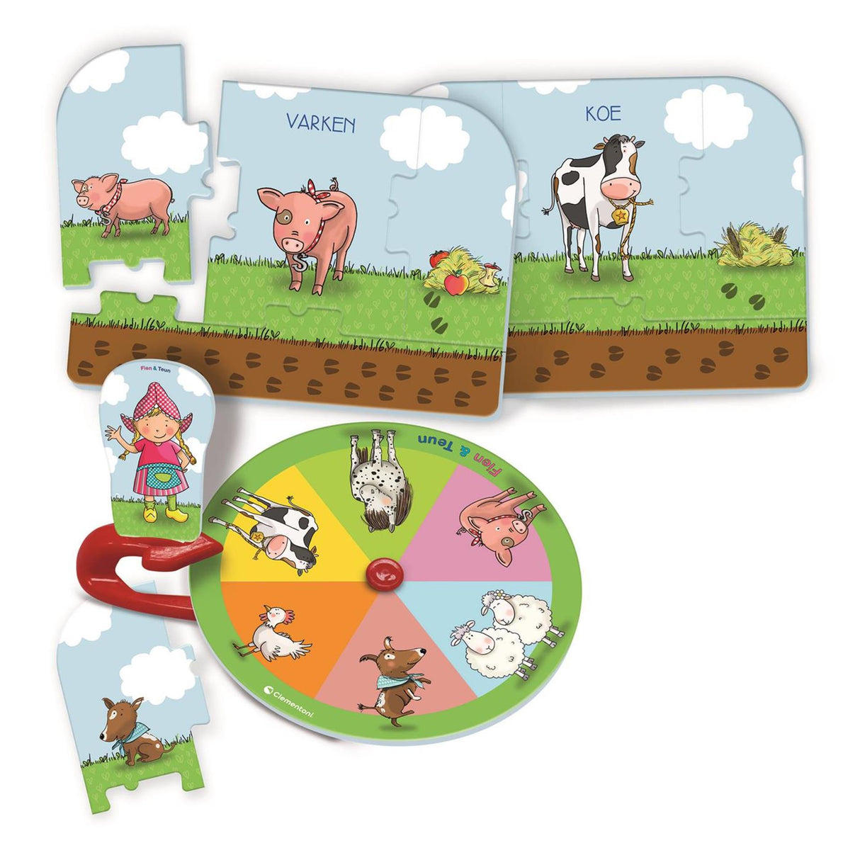 Clementoni Fien Teun Farm Bildungsspiel