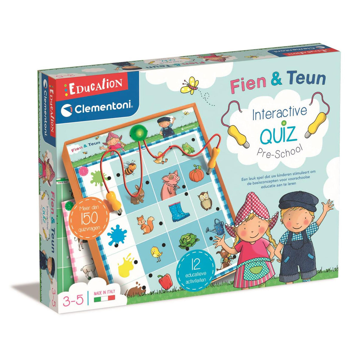 Clementoni Fien und Teun interaktives Quiz für Junioren