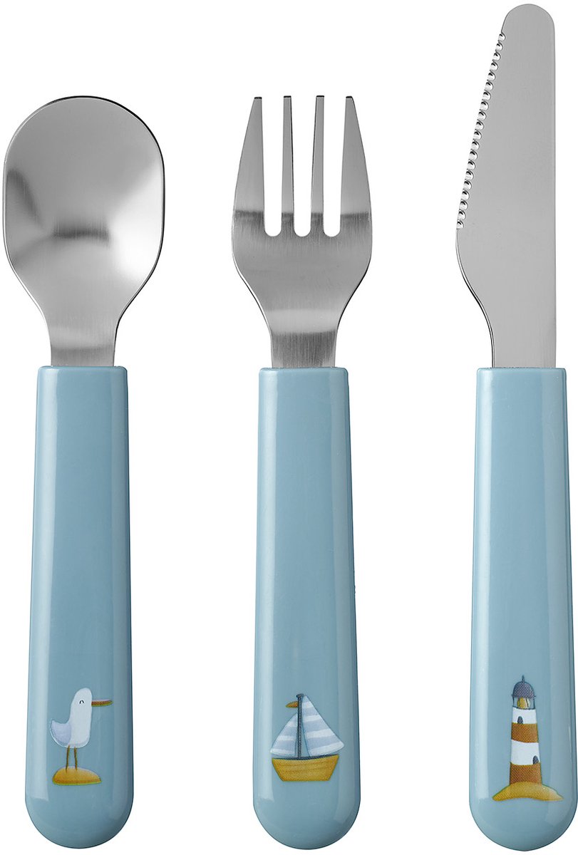 Mepal Besteck Little Dutch Sailors Bay 3-teilig blau