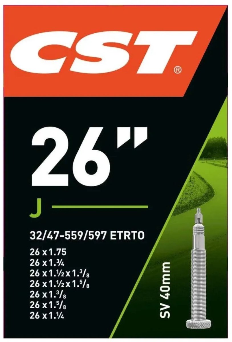 CST Innenrohr 26 x1.75-1 1 4 Etro 32 47-559 597, Ventil: Presta French 40 mm