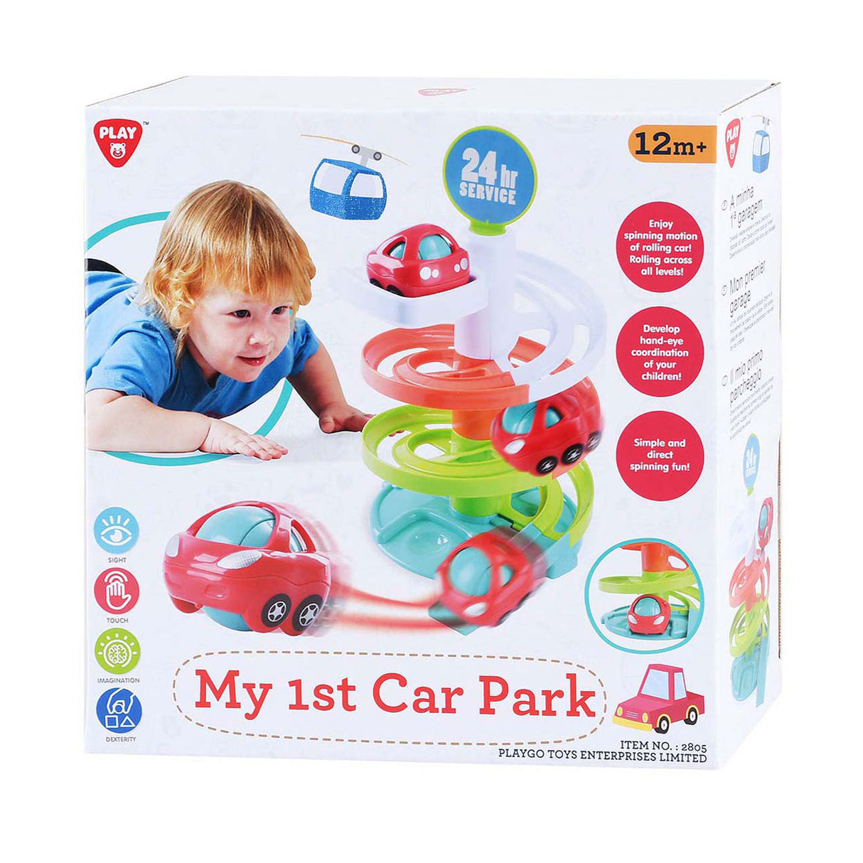 Playgo My First Car Track – Parkhaus mit Auto – Hand-Auge-Koordination