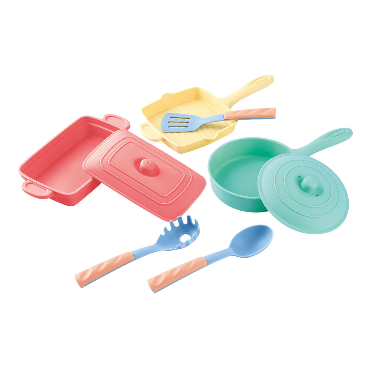 Playgo Bratpfannen- und Grillpfannen-Spielset – 8-teilig.