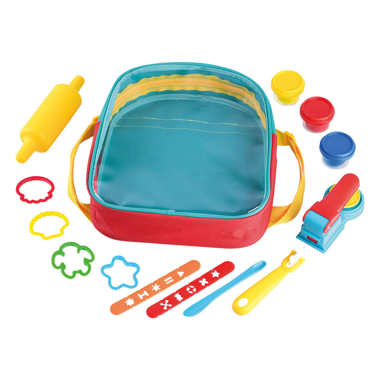 Playgo Ton-Set im Rucksack – 3 Tontöpfe