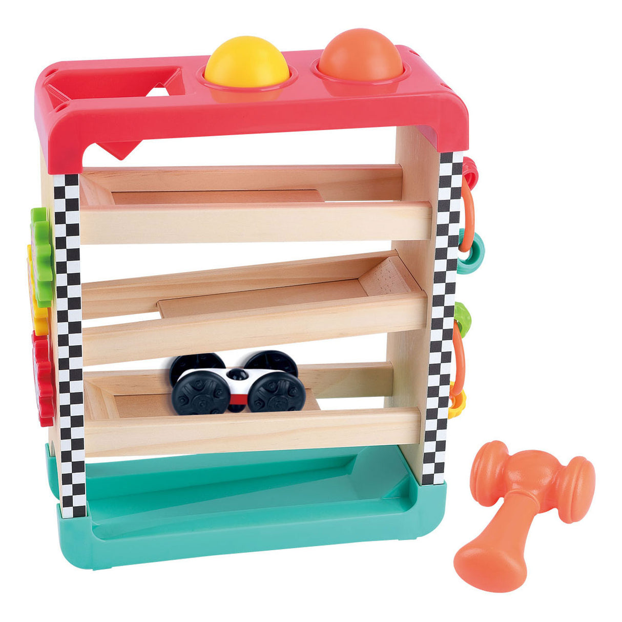 Playgo 4in1 Aktivitätsspielturm aus Holz