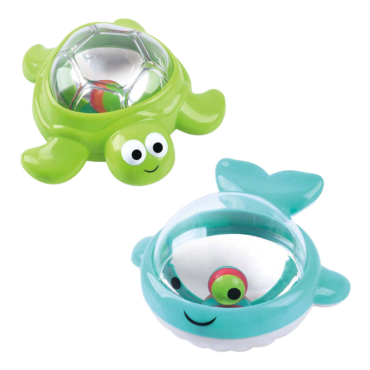 Playgo Badespielzeuge Wanne Twinklers - Wal und Schildkröte - 2 Stk.