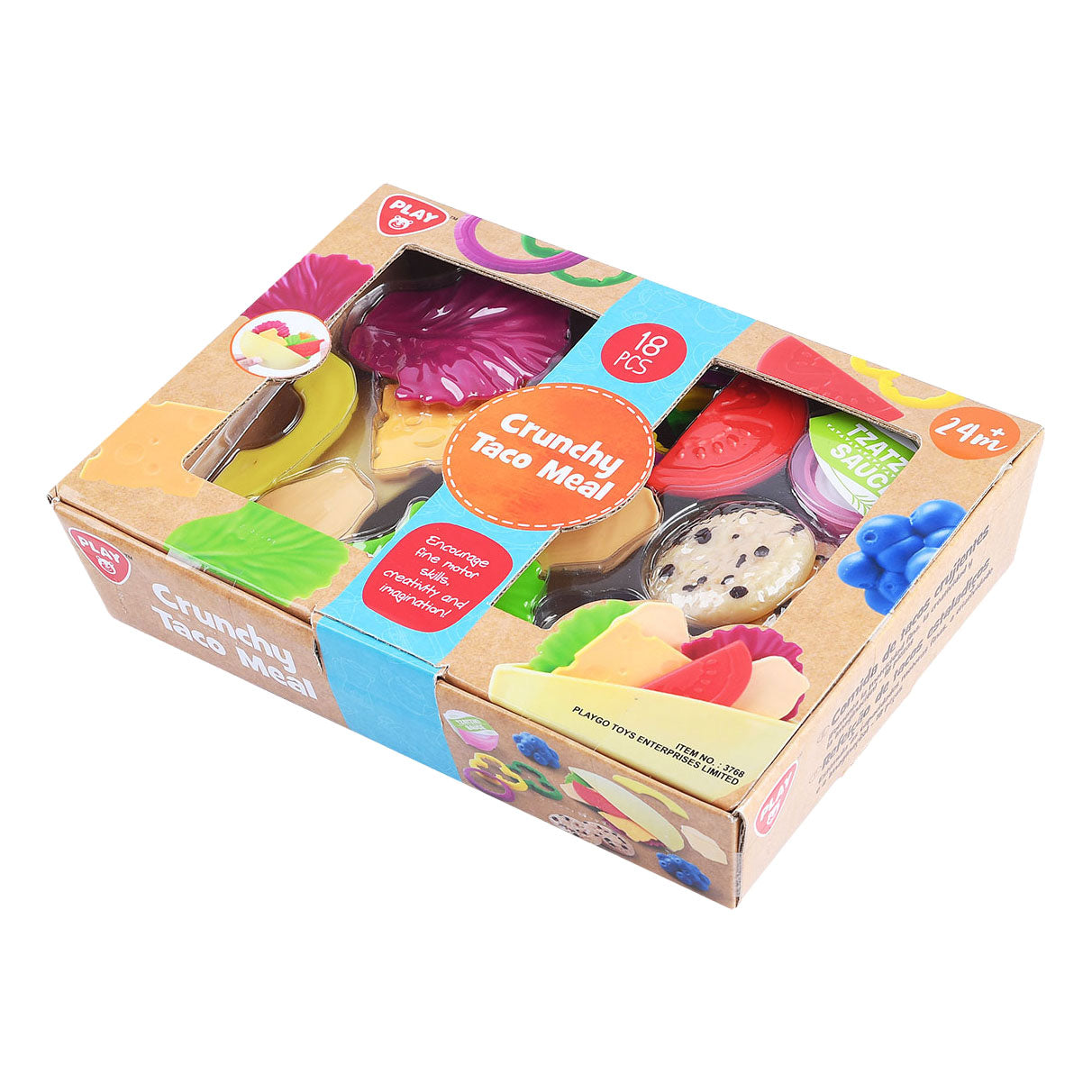 Playgo Toy Food Crunchy Taco-Spielset – 18-teilig.