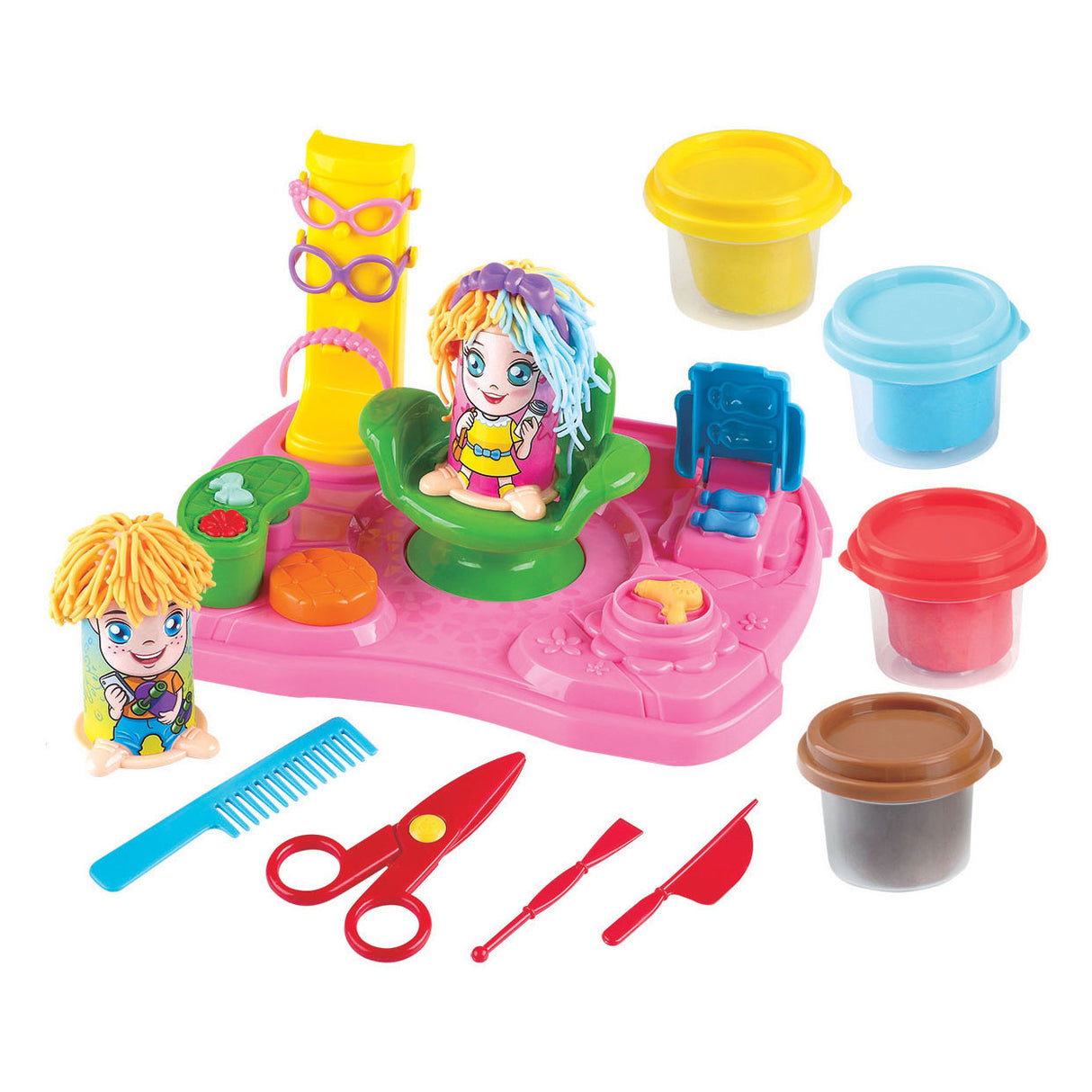 Playgo Hair Studio Ton-Set – 4 Tontöpfe