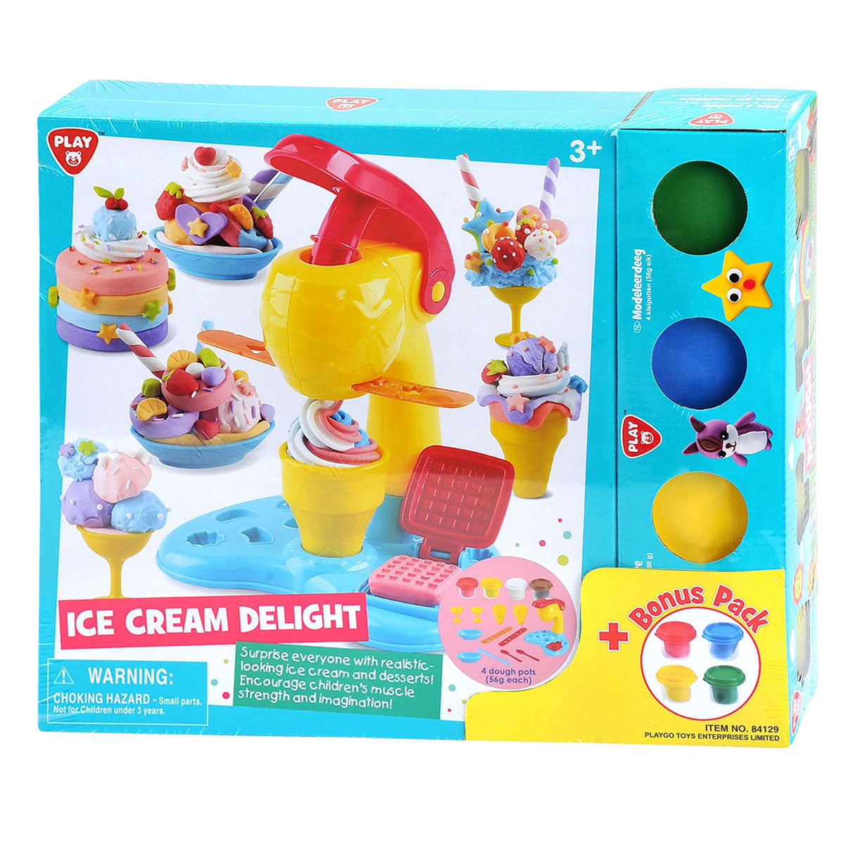 Playgo Eiscreme-Ton-Set – 4 Tontöpfe