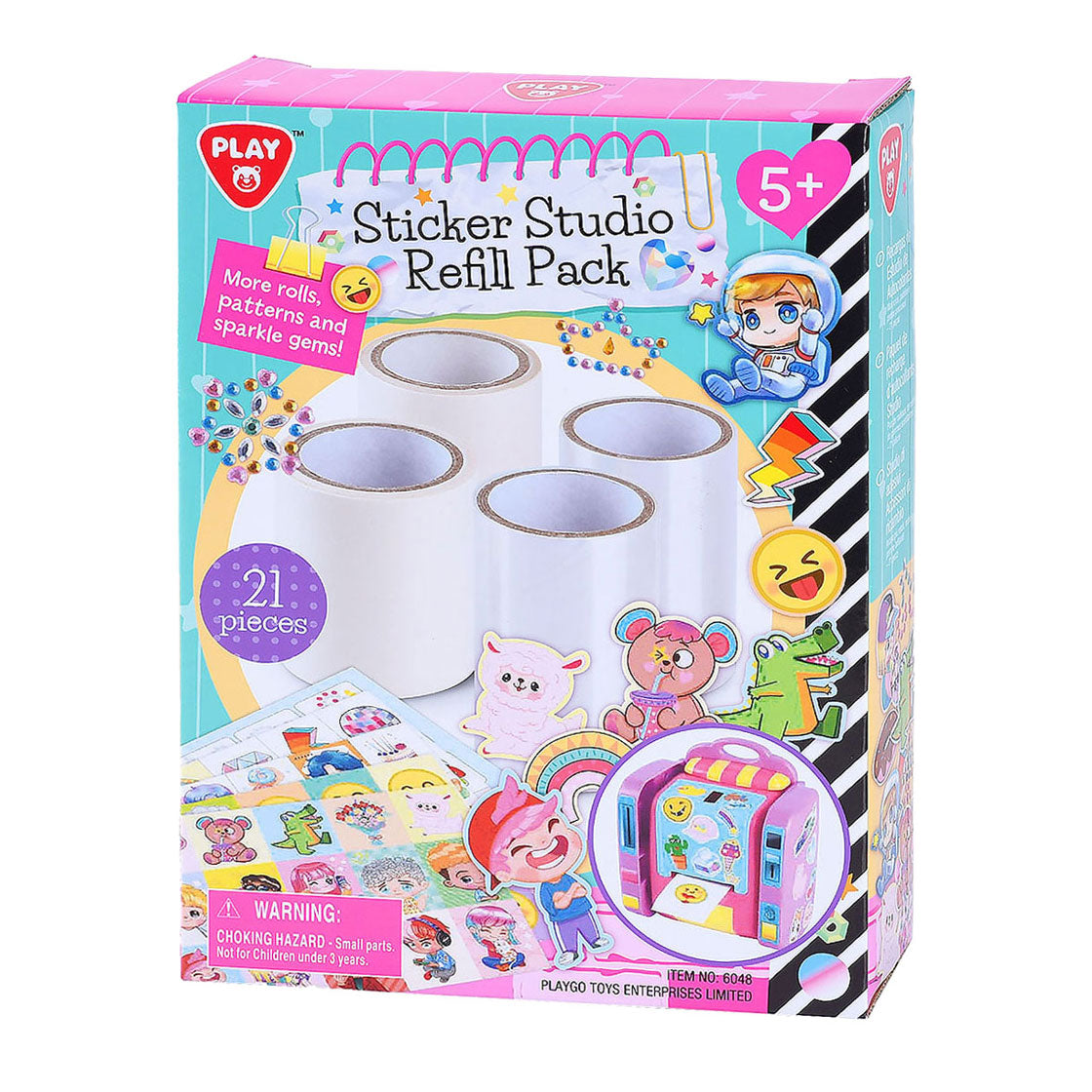 Play Sticker Studio Sticker Nachfüllpackung, 21 Stk.