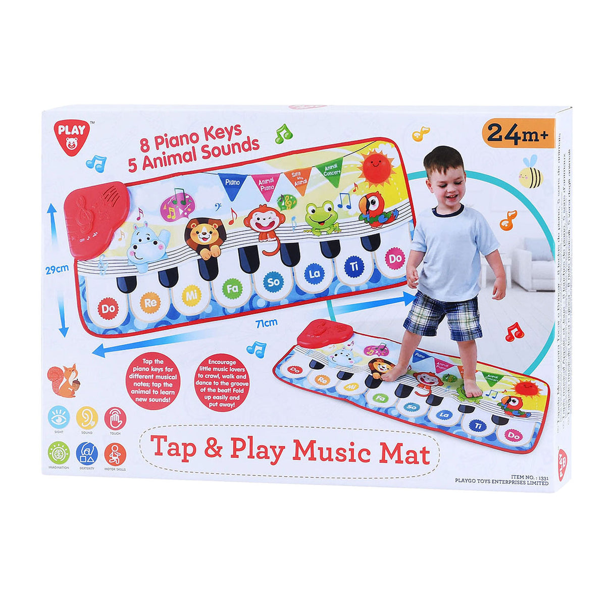 Playgo Klaviermusikmatte – 71 cm