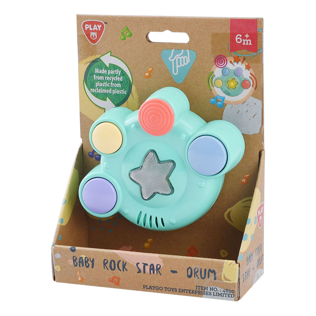 Playgo Baby Rockstar Trommel Pastell