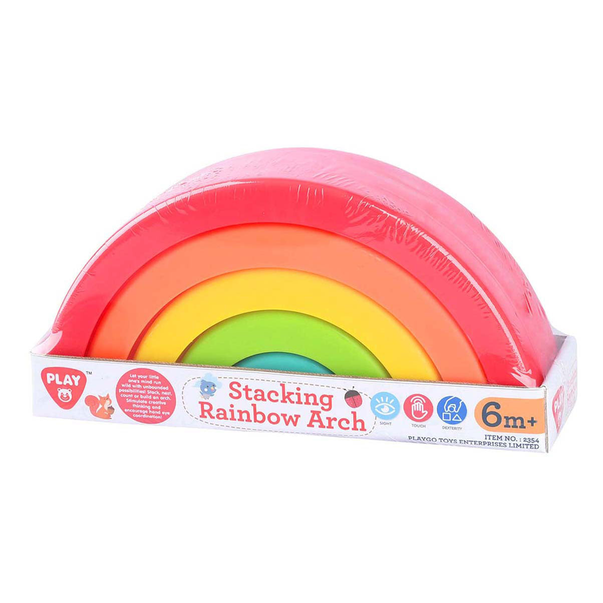 Playgo Stapel Regenbogenfarbe - 5 Stk.