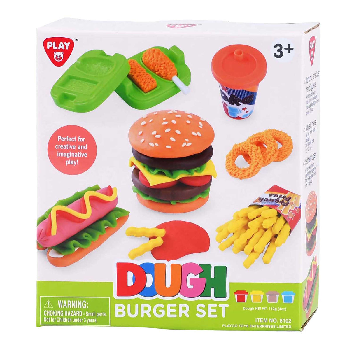 Playgo Hamburger-Ton-Set – 4 Tontöpfe