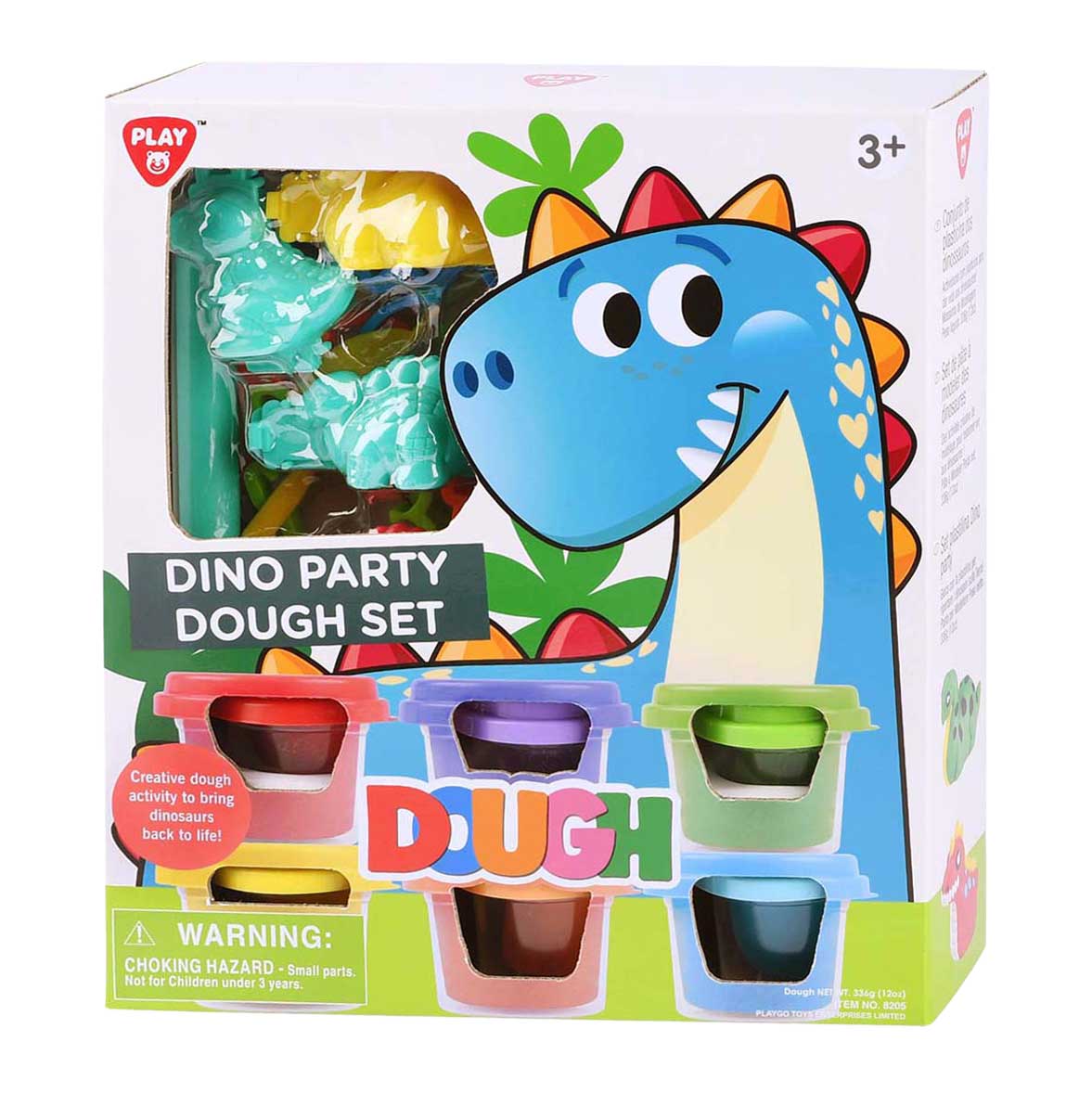 Spiel-Dino-Party-Ton-Set, 6 Tontöpfe