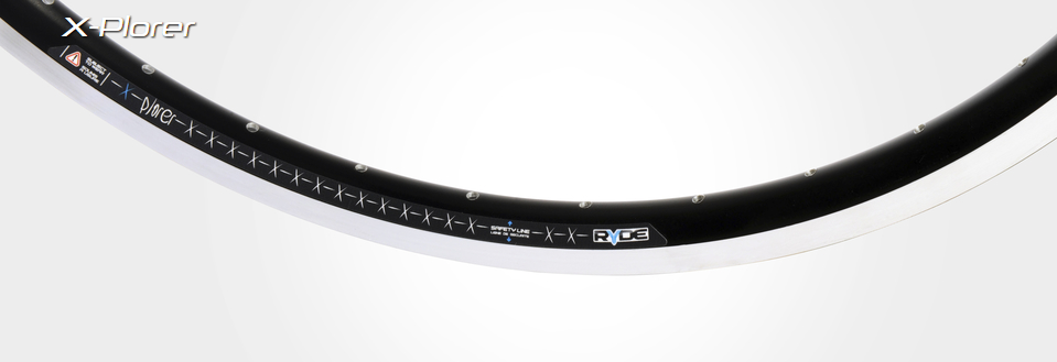 Ryde Rim X-Plorer R 28 622 x 19C Aluminium 36 Loch 14g Schwarz