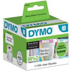 Dymo-Etikett 57 x 32 mm, multifunktional, abnehmbar