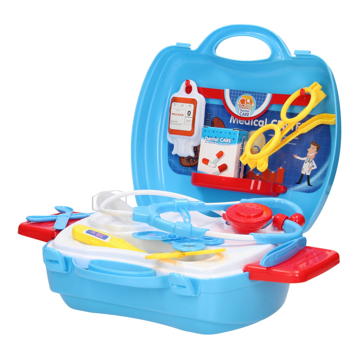 Arztset im Spielkoffer, 19-teilig.