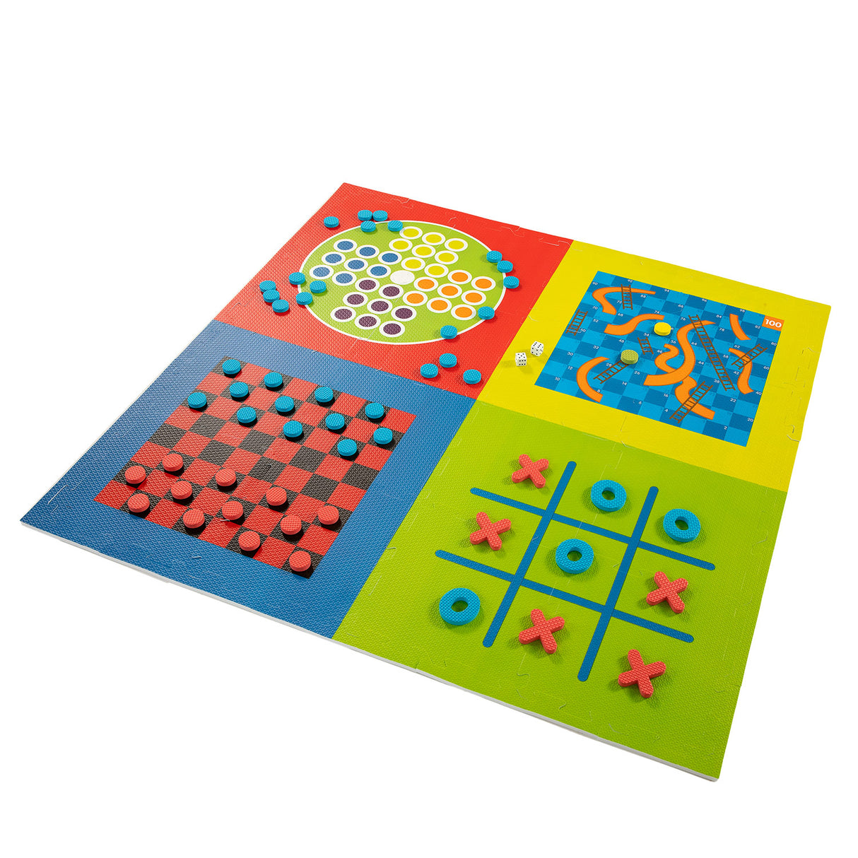 Spielmatte Schaumstoff, 4in1