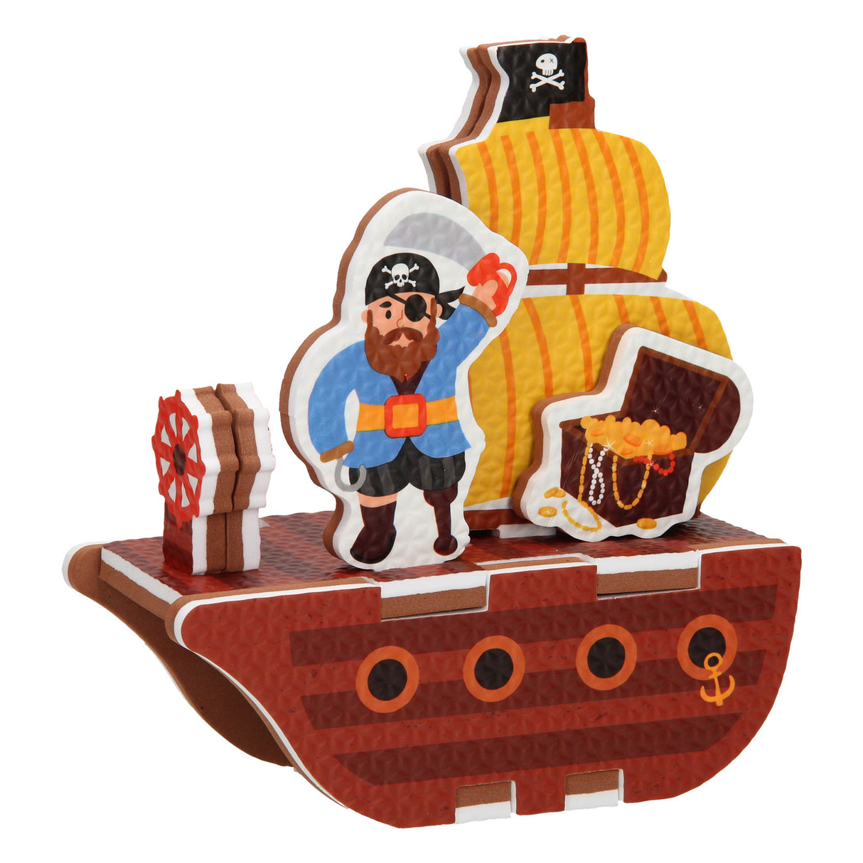 Badeschaum Piratenboot 3d
