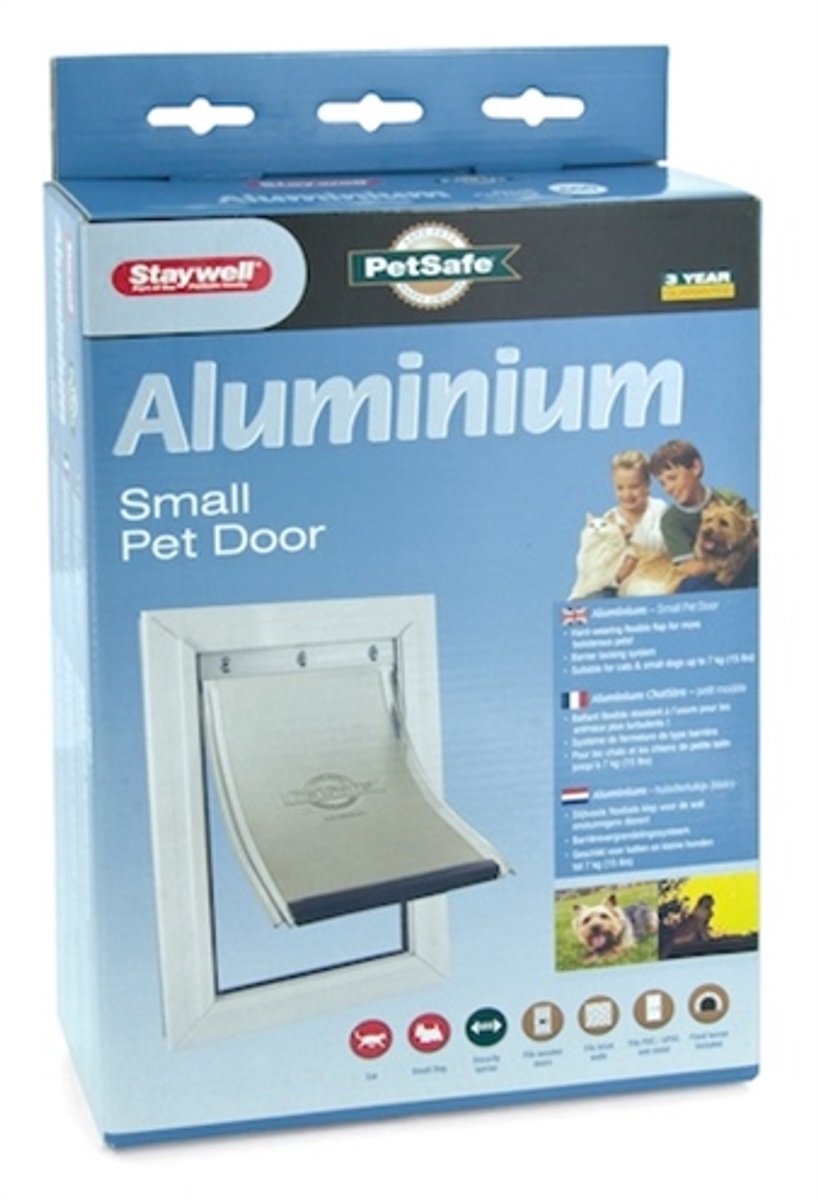 Petsafe 600 Katzenklappe Aluminium – Weiß
