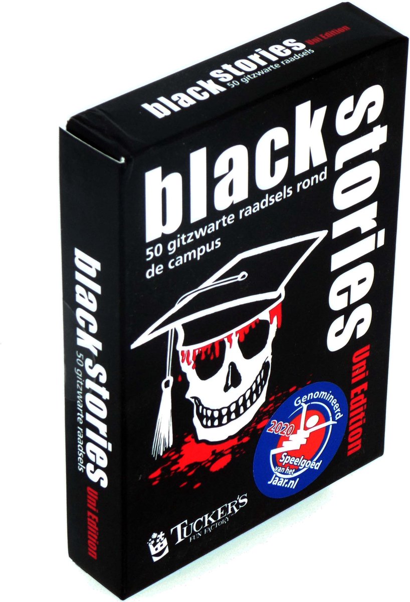 Tucker's fun factory black stories kaartspel - uni