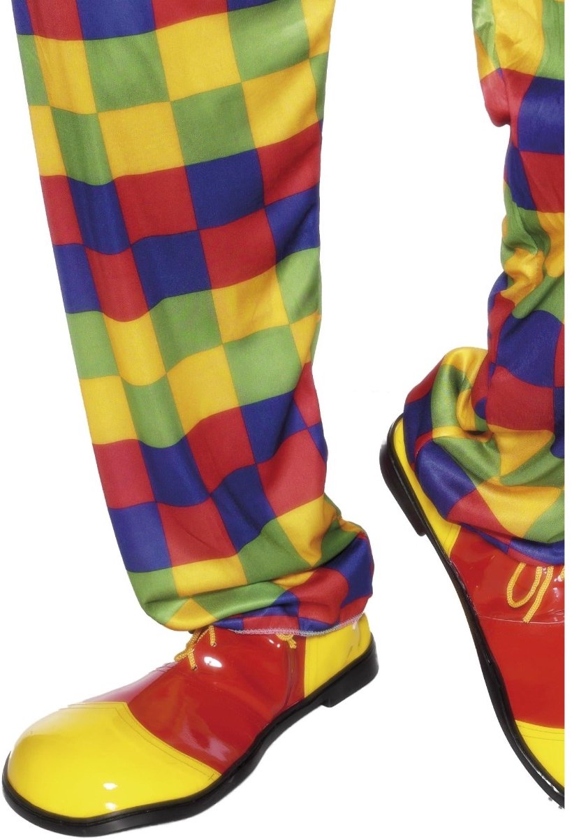Smiffys Clownsschuhe rot gelb – übergroße Schuhe
