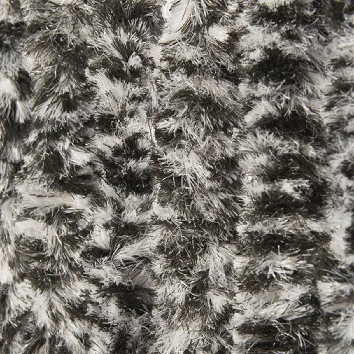 Wicotex kattenstaart deurgordijn 100x240cm zwart wit grijs