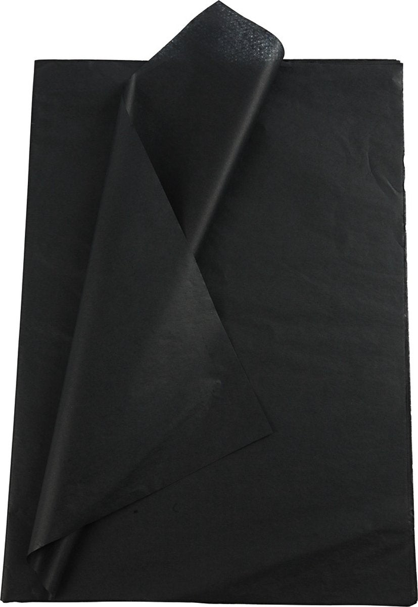 Creativ Company TissuePapier Black 10 Blätter 14 Gr, 50x70 cm