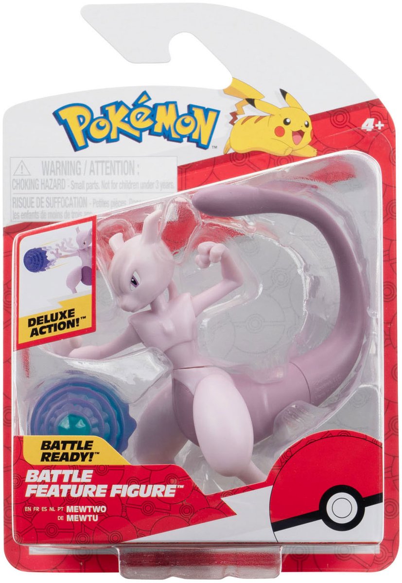 Boti Pokémon Battle Feature Figur - Mewtwo