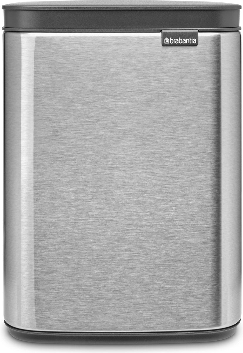 Brabantia Bo Abfallbehälter, 4 l – mattierter Stahl, fingerabdrucksicher