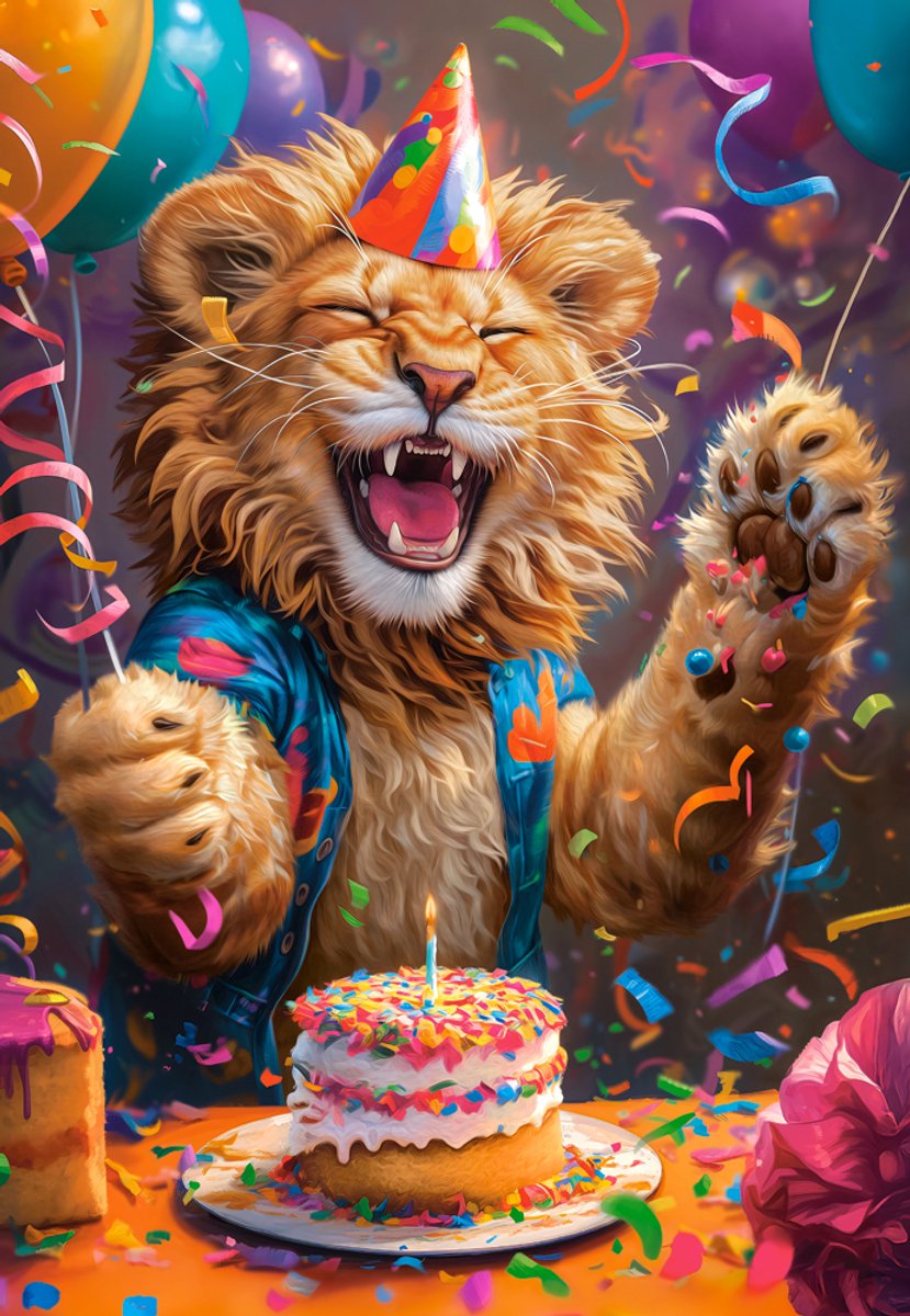 Castorland-Puzzle Alles Gute zum Geburtstag! - 1000 Teile buntes Puzzle.