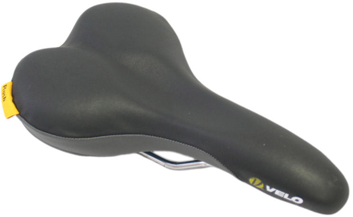Velo Fahrradsattel Plüsch D2 Herren - Schwarz Grau