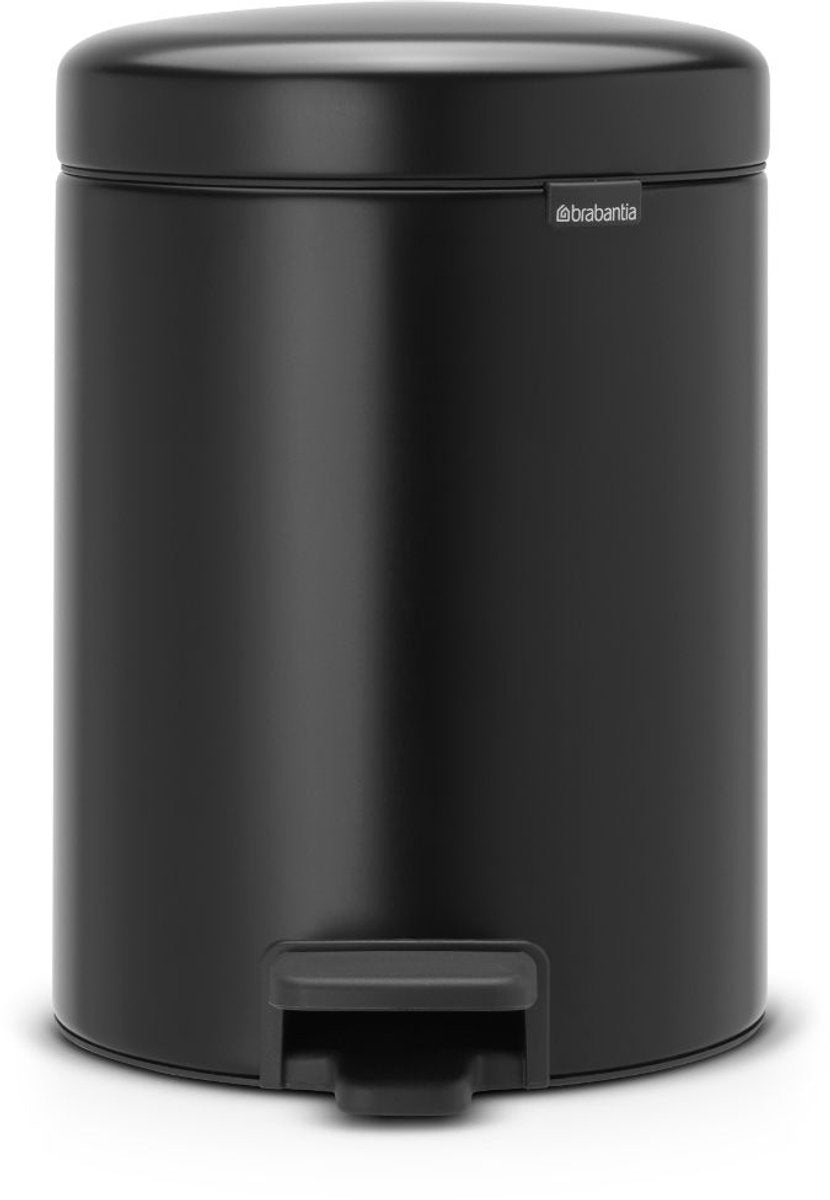 Brabantia newicon waste bin - 5 liters - bathroom - matt black