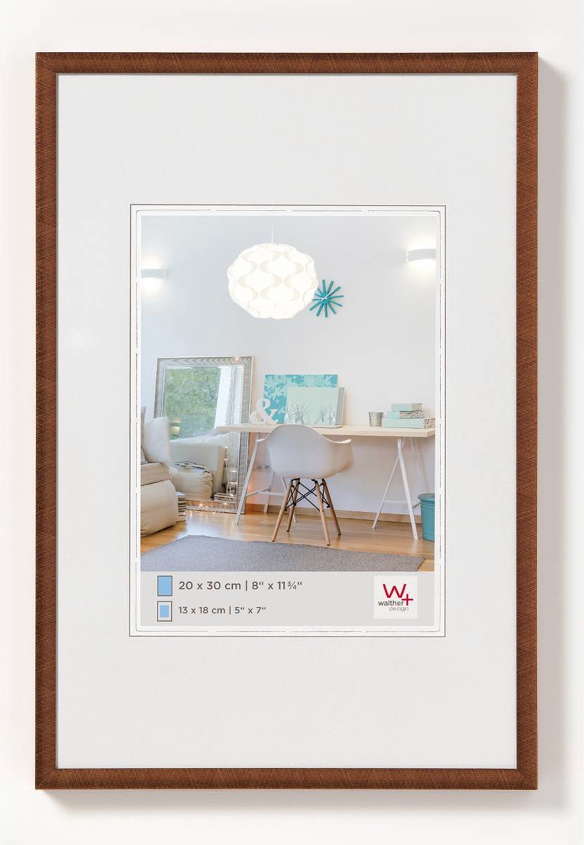Walther New Lifestyle - Kunststoffrahmen - Fotogröße 50x60 cm - Bronze