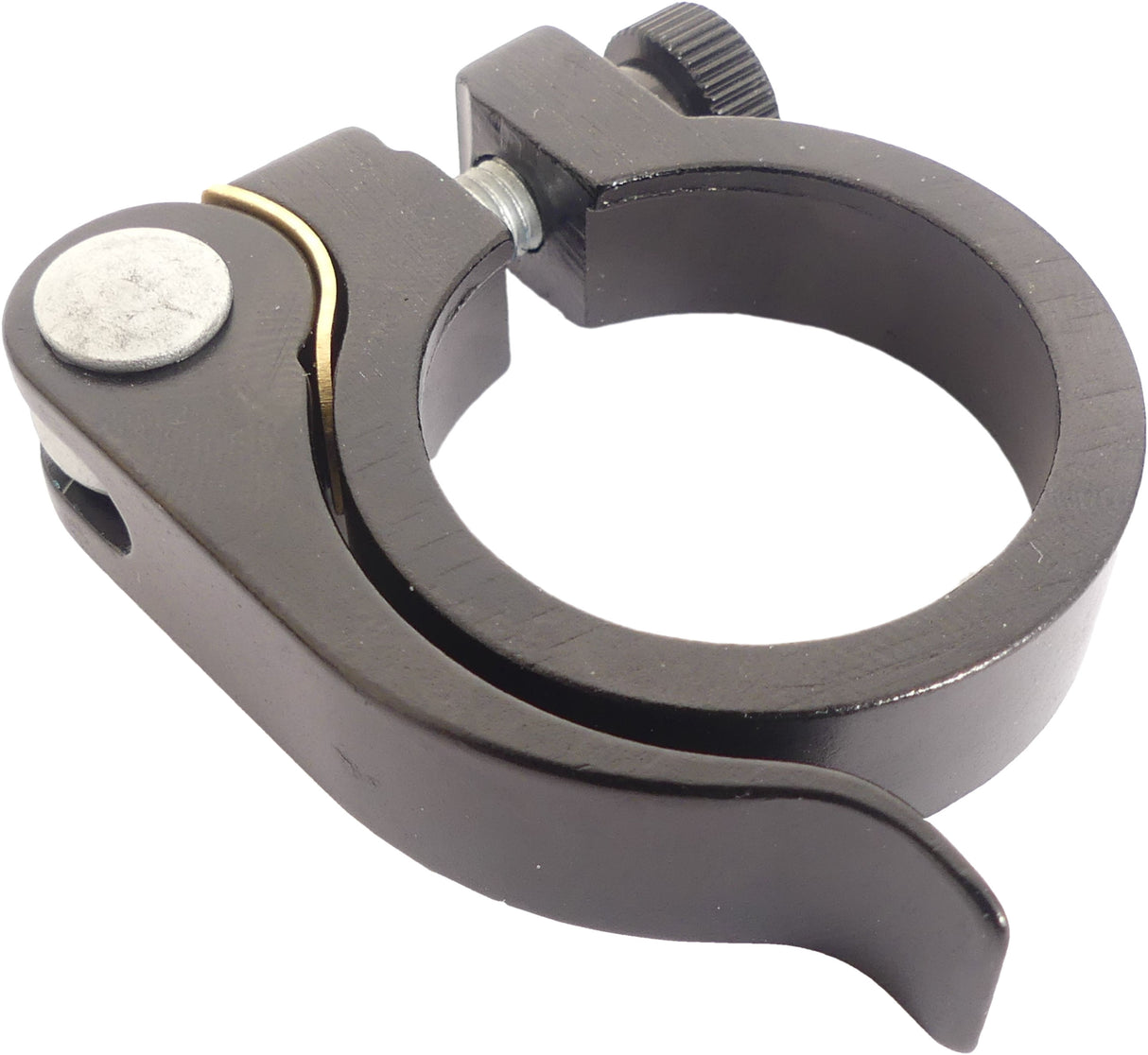 Ergotec Sattelstützenklemme SCQ-030 ø28,6 mm Aluminium mit Schnellspanner – Schwarz