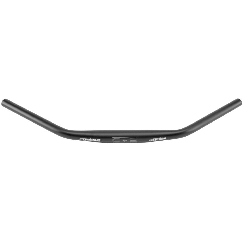 Ergotec-Lenker Ladytown ø31,8 mm x 620 mm 16 mm Rise – schwarz sandgestrahlt