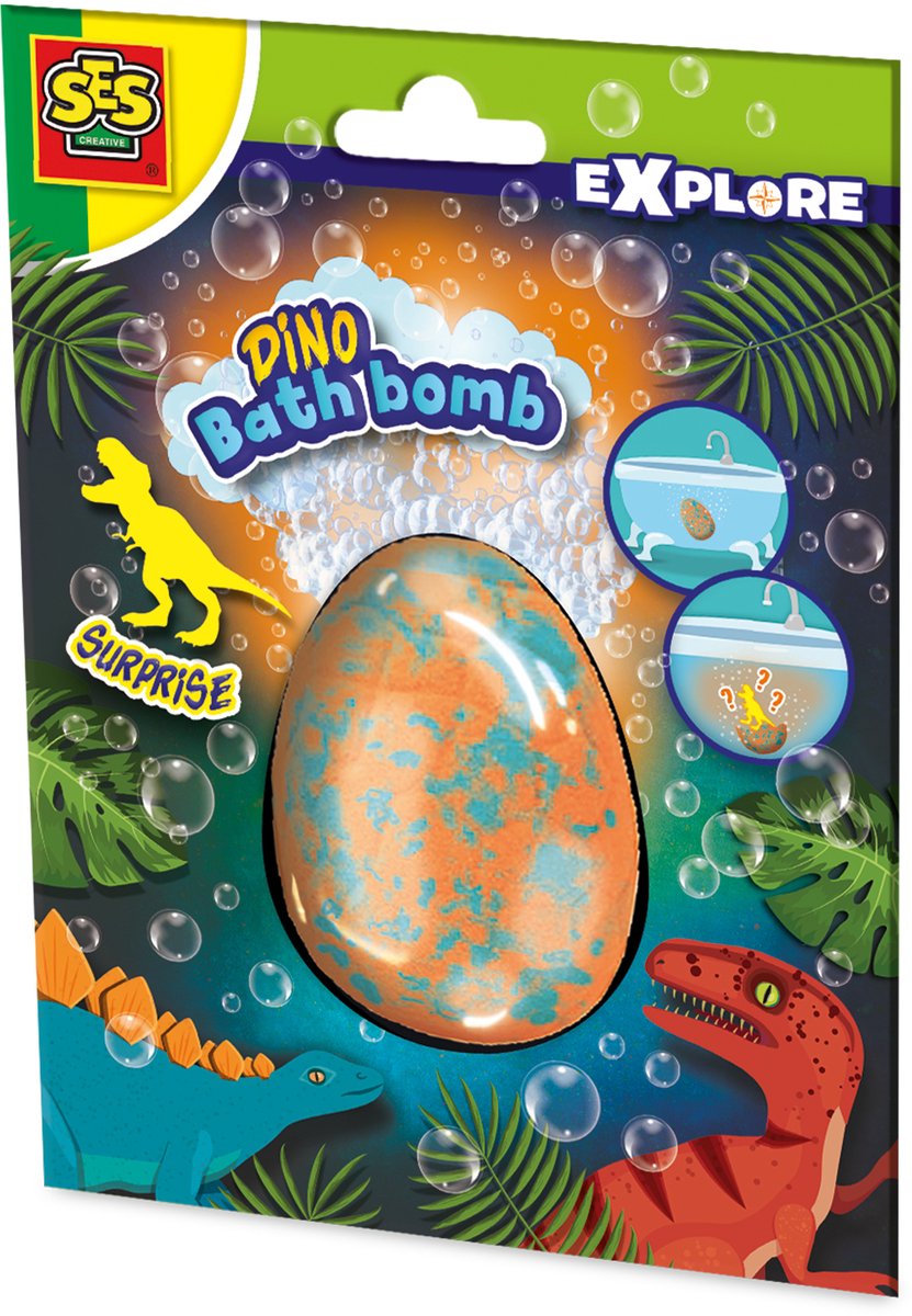 Ses kreative Ses Dino-Badebad-Badebomben-Überraschung
