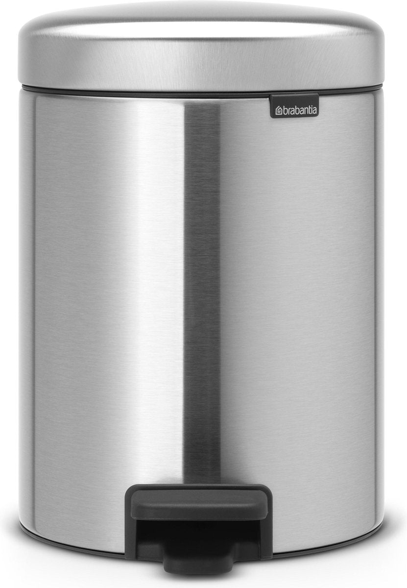 Brabantia Newicon Treteimer, 5 l – mattierter Stahl